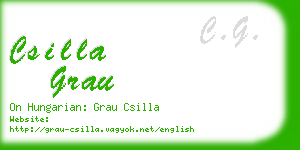 csilla grau business card